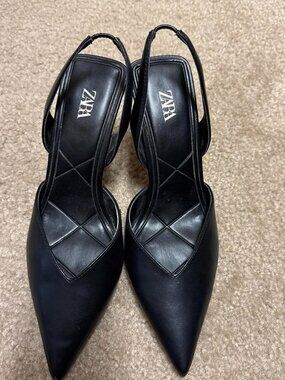 Black Zara heels